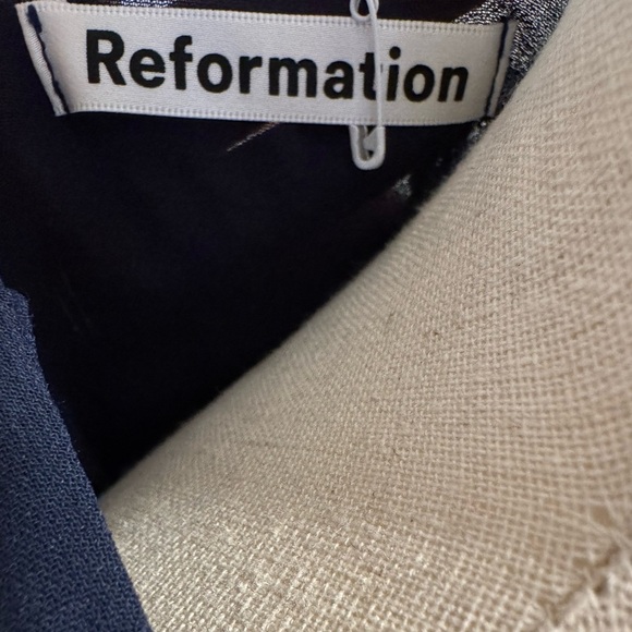 Reformation Murrieta Dress Navy Blue - Picture 7 of 7